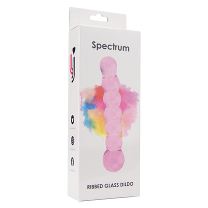 spectrum-ribbed-glass-dildo