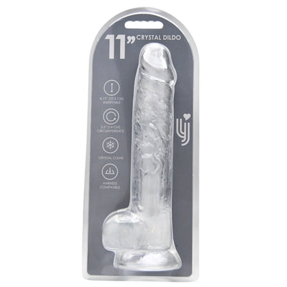 loving-joy-11-inch-dildo-with-balls-clear
